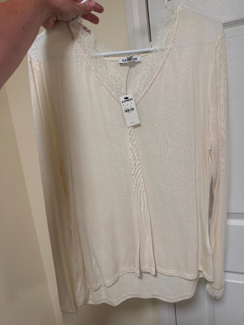 Long sleeve new lace top